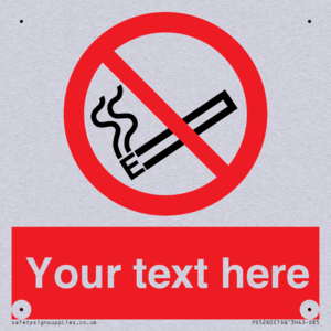 Custom No E-cigarettes / Vaping Sign